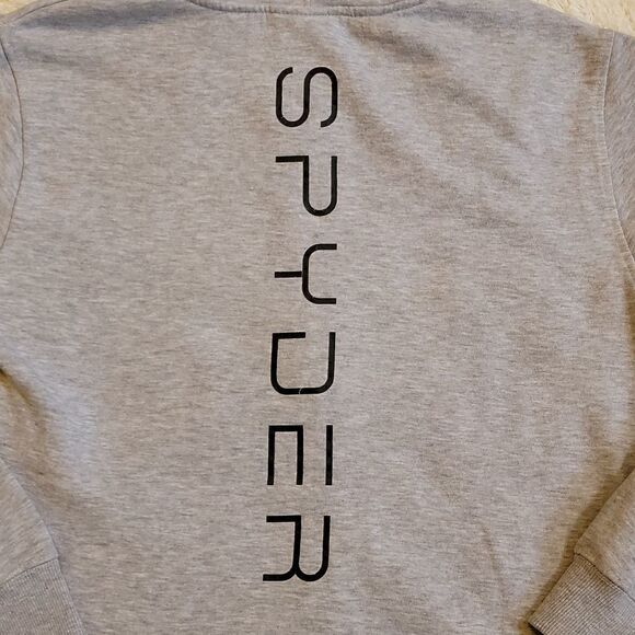 MEN'S SPYDER GRAY FULL ZIP LOGO HOODIE, SIZE MEDIUM - Picture 7 of 7